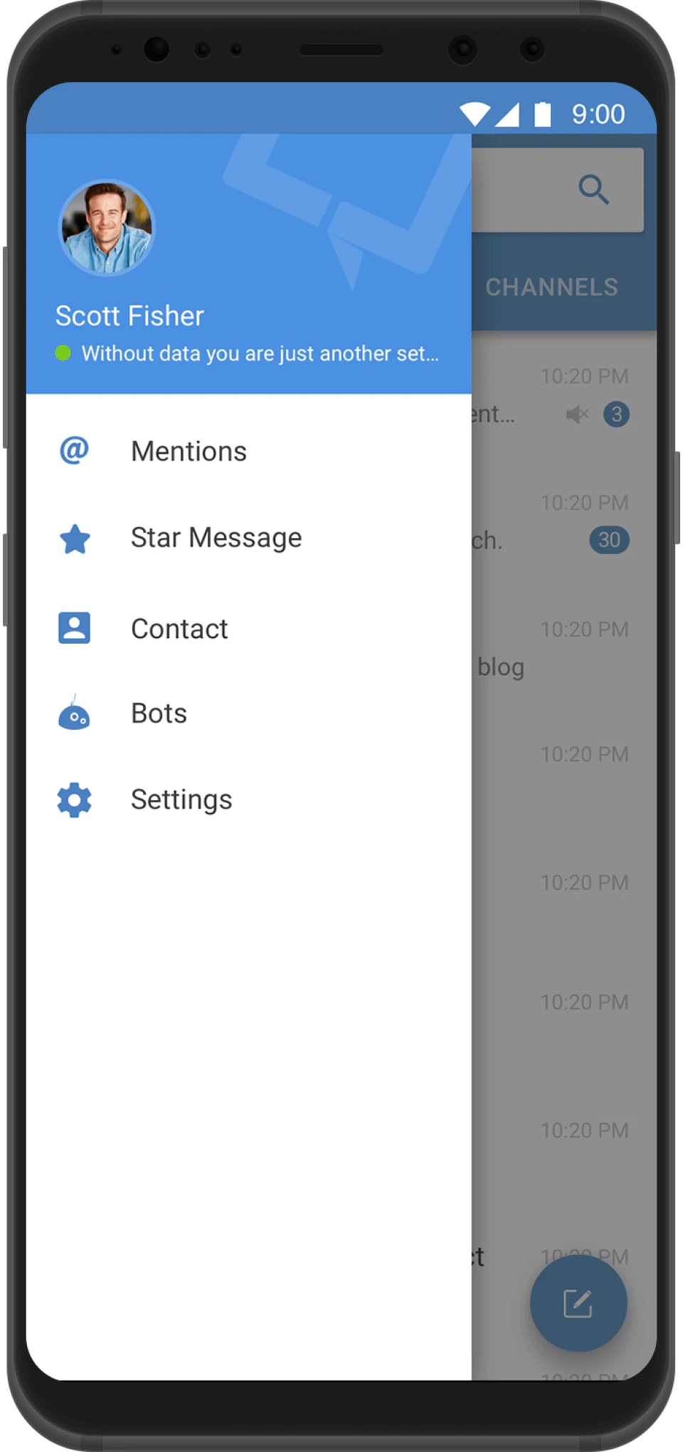screenshot of Zoho Cliq